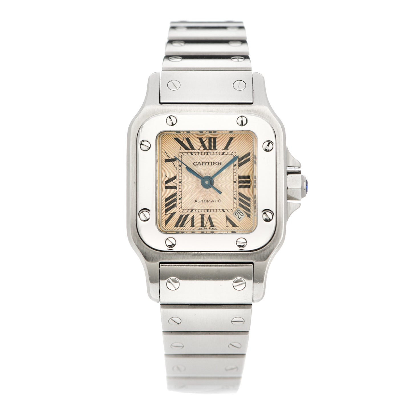 Stainless Steel 24mm Santos de Galbee Automatic Watch
