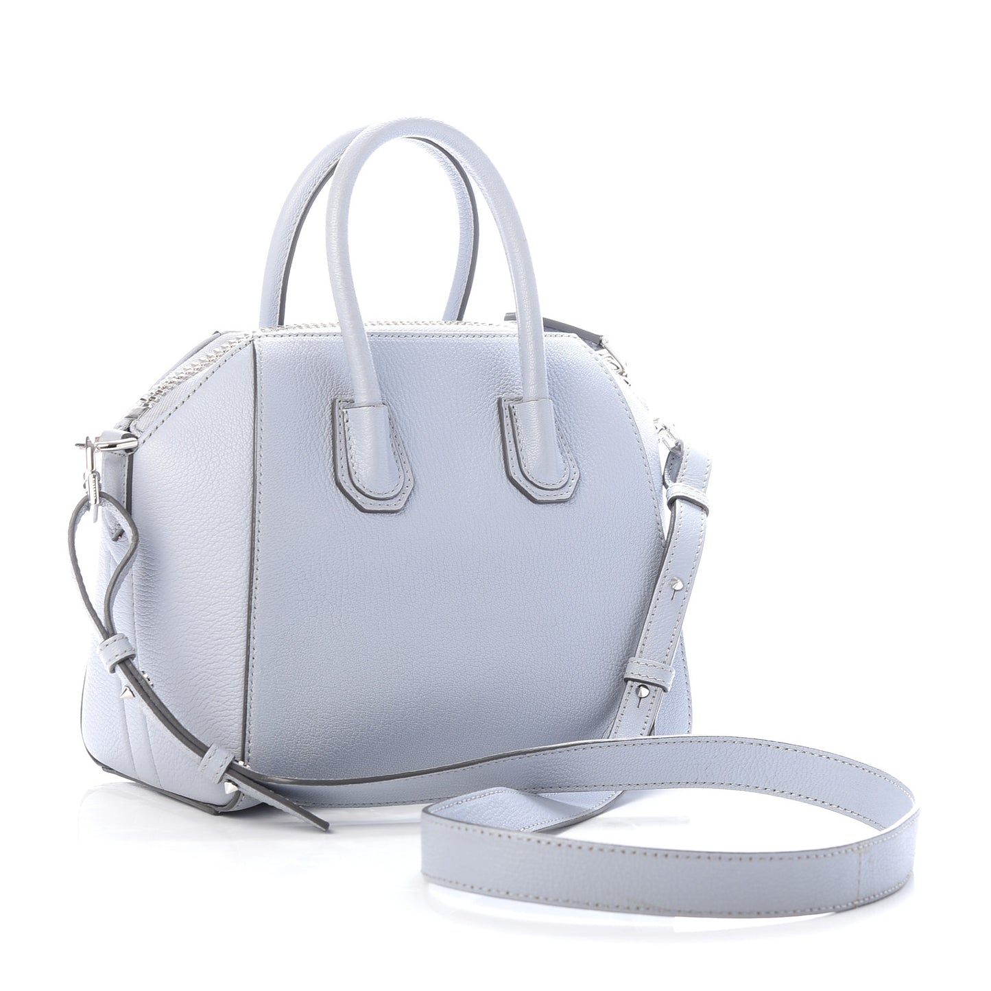 Sugar Goatskin Mini Antigona Baby Blue
