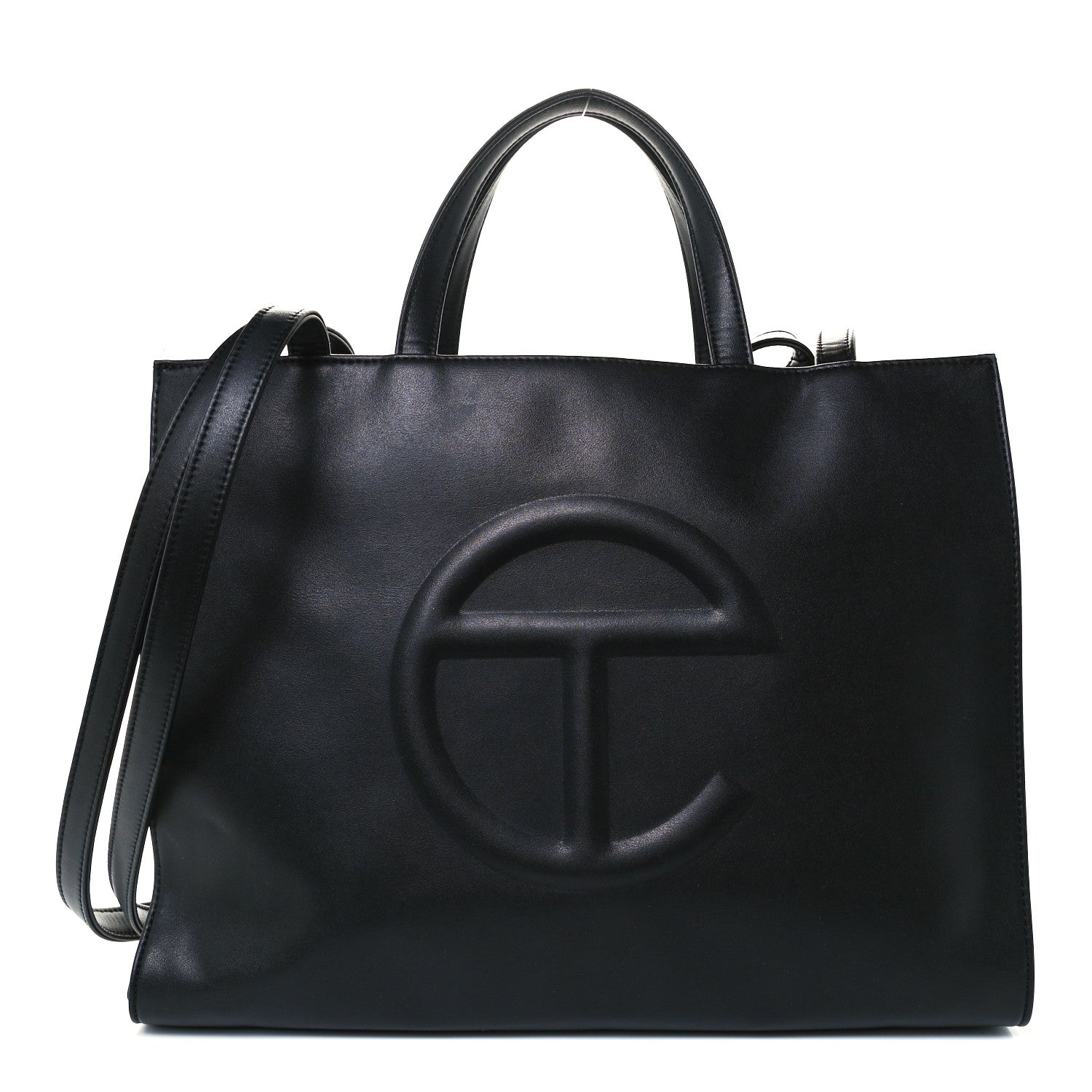 Telfar Vegan Leather Medium Shopping Bag Black 1 of 11
