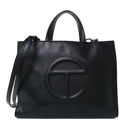 Telfar Vegan Leather Medium Shopping Bag Black 1 of 11