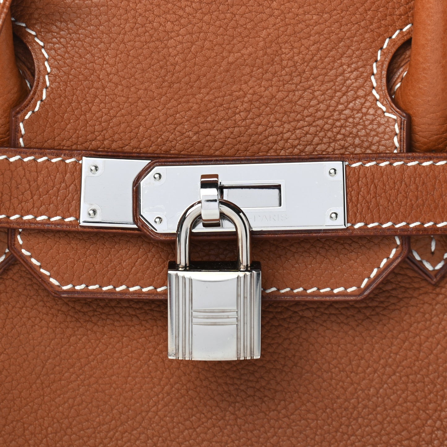 Natural Barenia Faubourg Birkin 30 Fauve