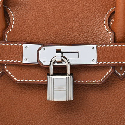Hermes Natural Barenia Faubourg Birkin 30 Fauve 7 of 11
