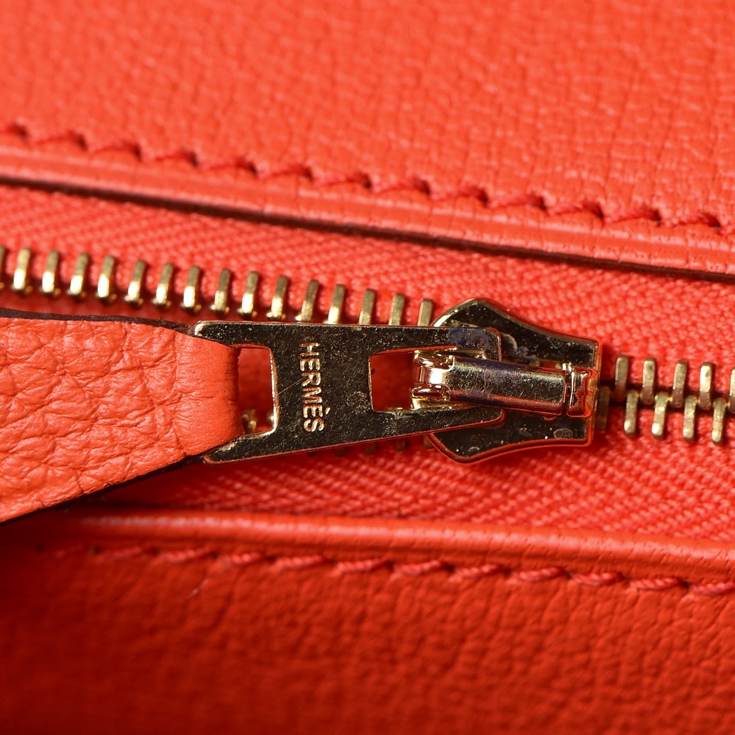 Togo Birkin 30 Orange Poppy