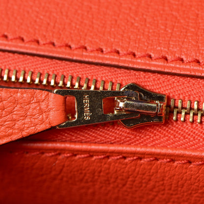 Hermes Togo Birkin 30 Orange Poppy 28 of 32
