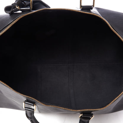 Louis Vuitton Epi Keepall 55 Black 6 of 11
