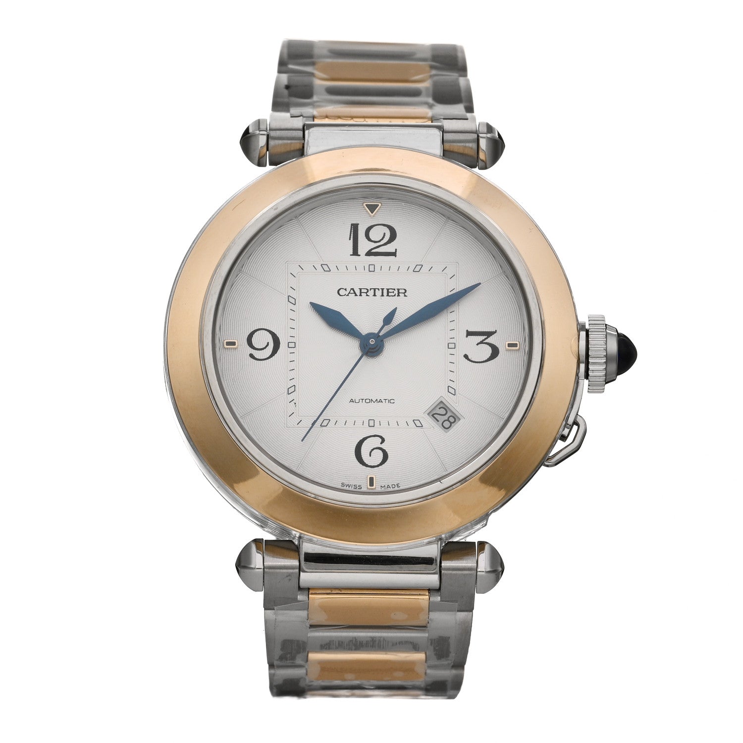 Cartier Stainless Steel 18K Yellow Gold 41mm Pasha C Automatic Watch 1 of 5
