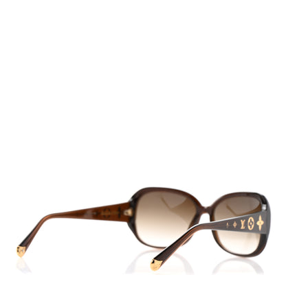 Louis Vuitton Acetate Obsession GM Sunglasses Z0459W Brown Glitter 4 of 9