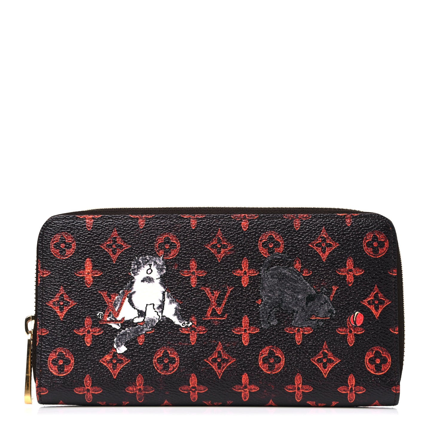 Catogram Zippy Wallet Marron