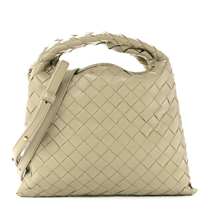 Bottega Veneta Calfskin Intrecciato Mini Hop Travertine 1 of 12