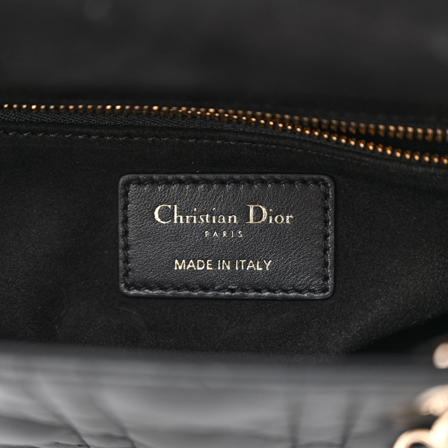 Lambskin Cannage Small My ABCDior Lady Dior Black