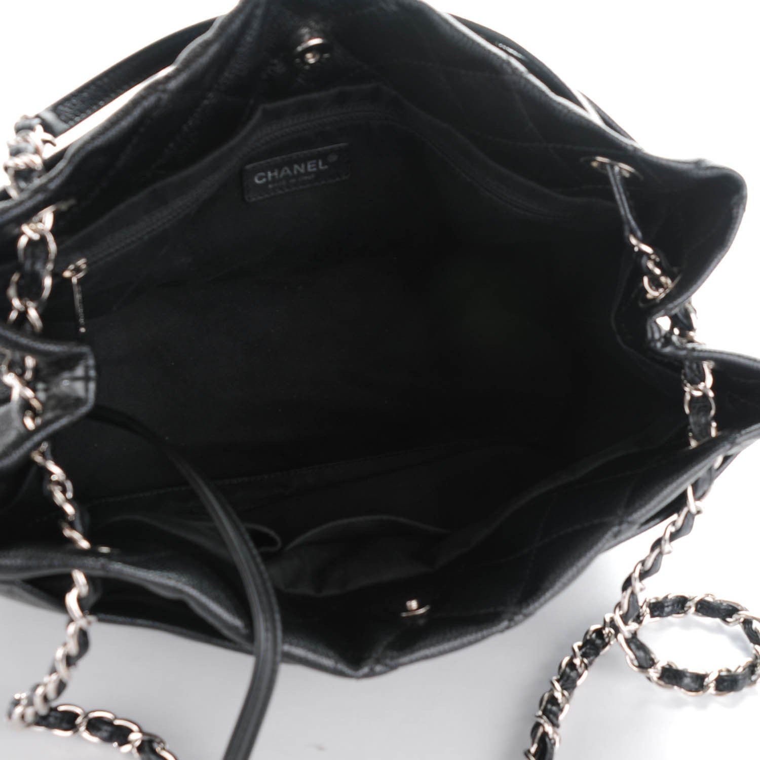 Chanel Caviar Quilted CC Timeless Soft Tote Black 5 of 7