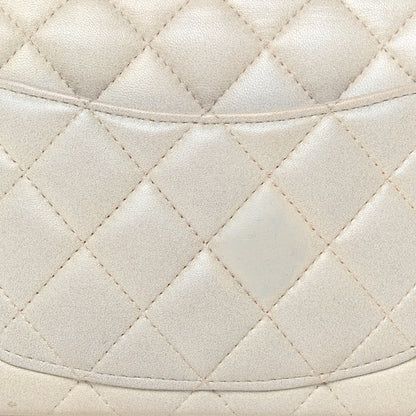 Chanel Iridescent Lambskin Quilted Mini Top Handle Rectangular Flap White 15 of 15