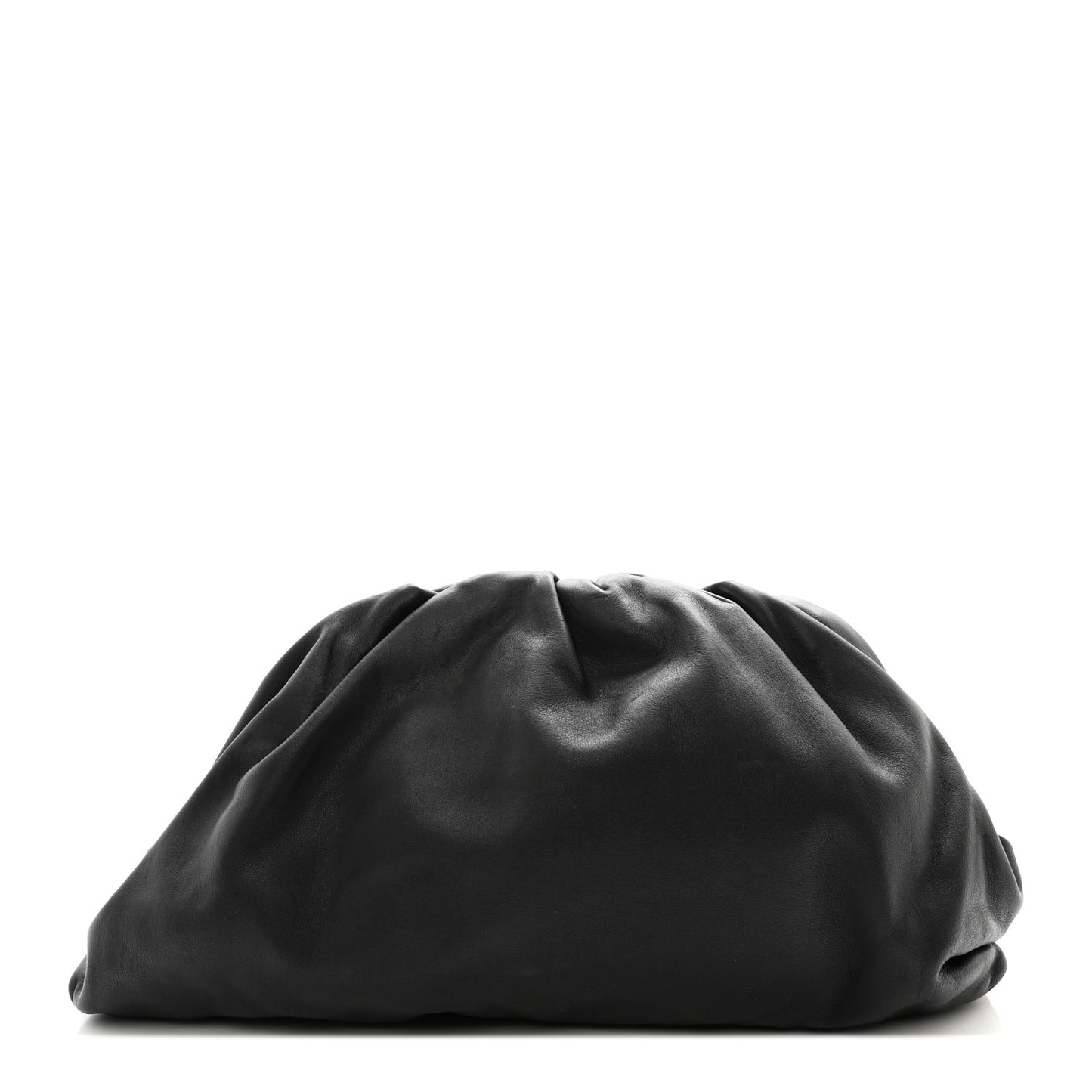 Smooth Butter Calf The Pouch Oversized Clutch Black