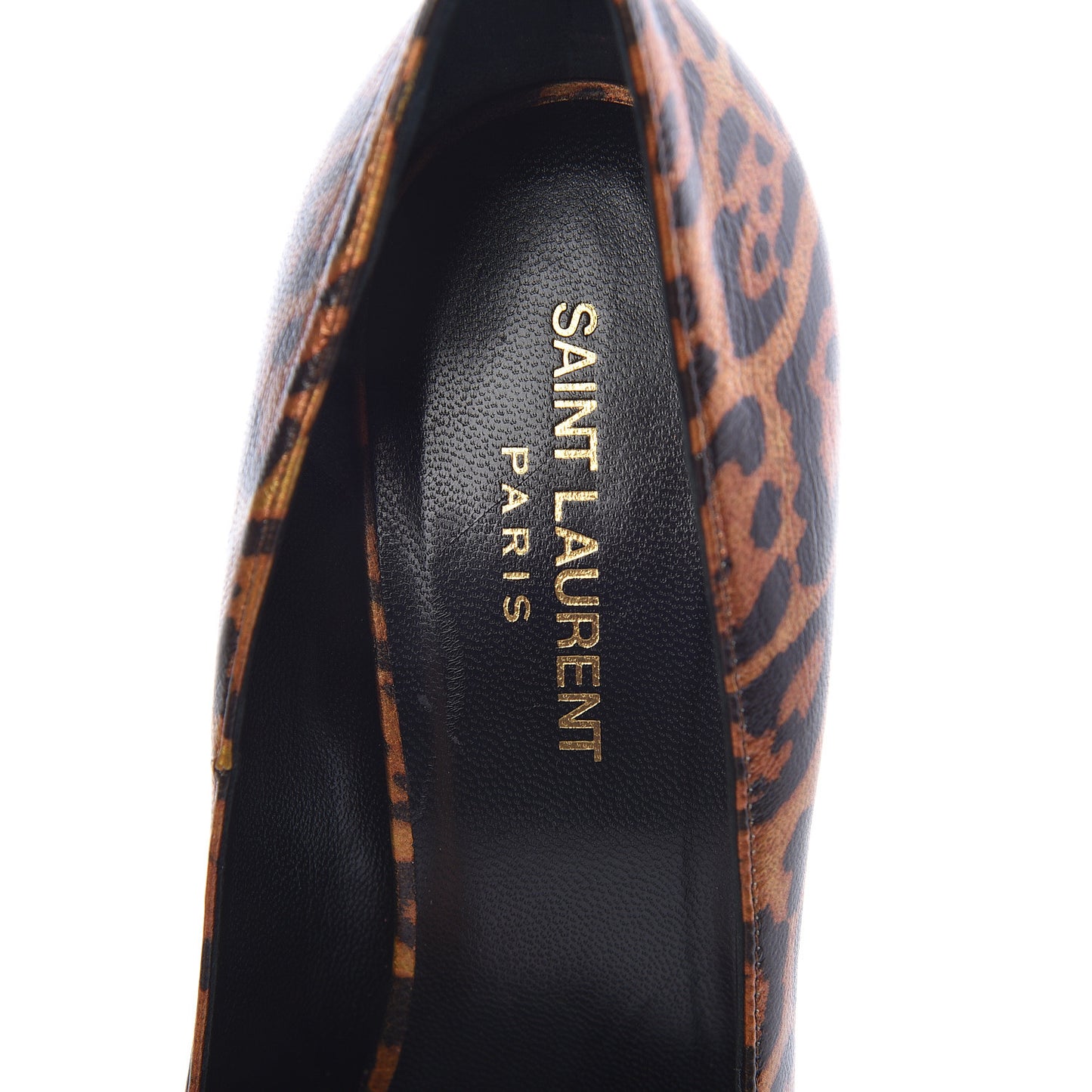 Leopard Lame Double Cat Janis 105 Pumps 40.5