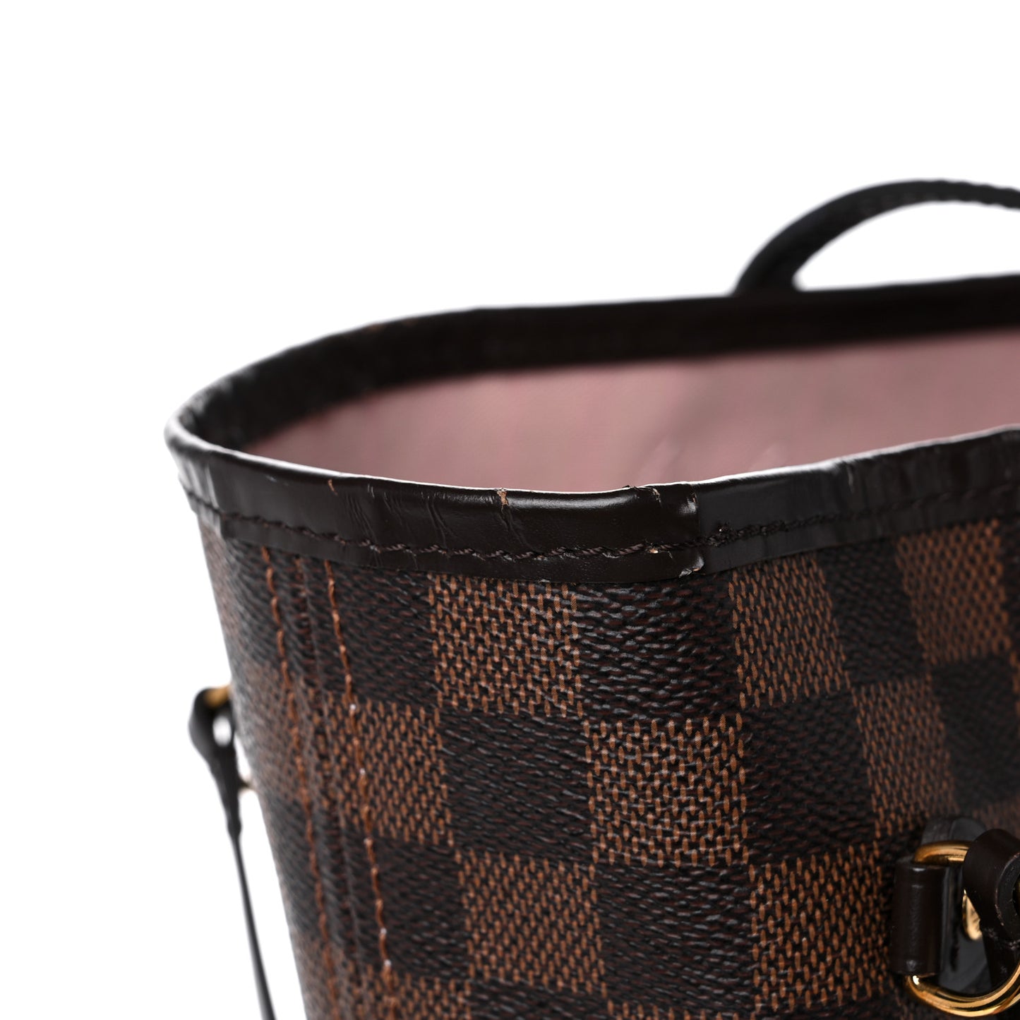 Damier Ebene Neo Neverfull MM Rose Ballerine
