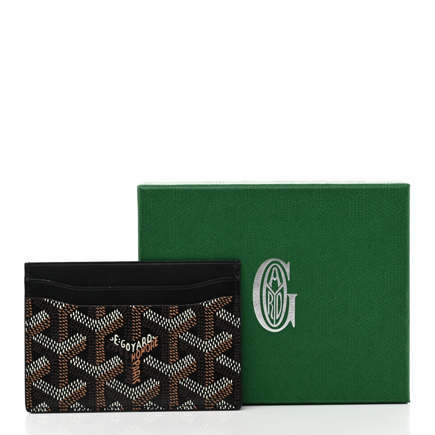 Goyard Goyardine Saint Sulpice Card Holder Black 7 of 7