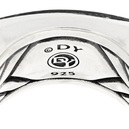 David Yurman Sterling Silver Black Onyx Beveled Streamline Signet Ring 60 9 5 of 6