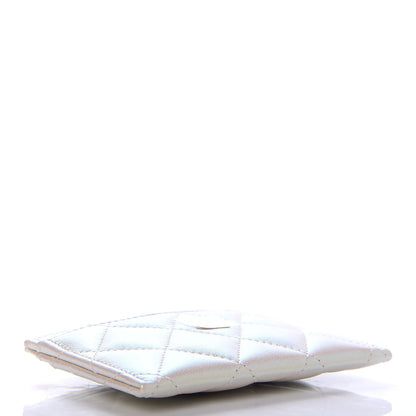Chanel Iridescent Lambskin Quilted Card Holder Ivory 4 of 9