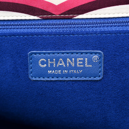 Chanel Fabric Quilted Printed XXL Flap Multicolor 6 of 10