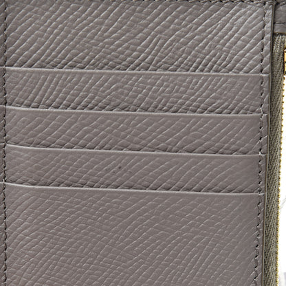 Celine Grained Calfskin Zipped Card Holder Pebble 9 of 10