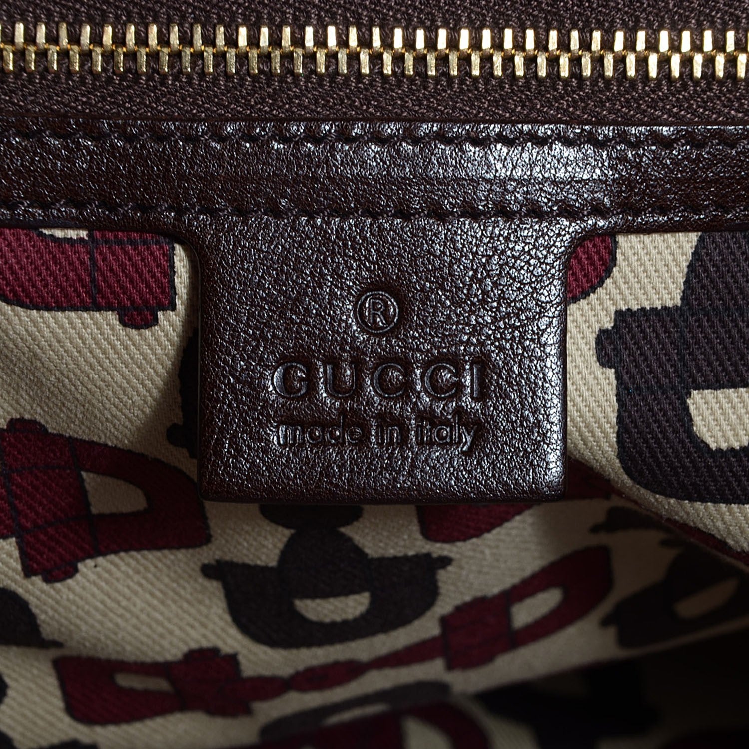 Gucci Guccissima Suede Medium Pelham Shoulder Bag Brown 6 of 7