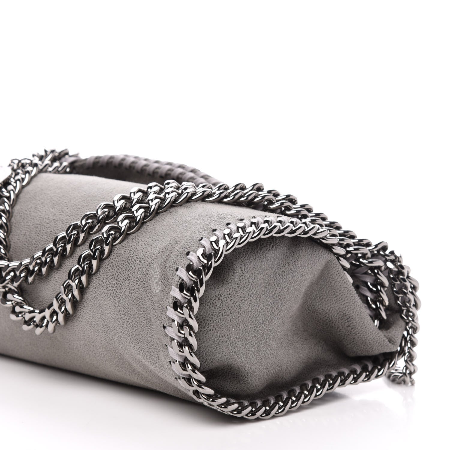 Stella McCartney Shaggy Deer Mini Falabella Tote Light Grey 9 of 10