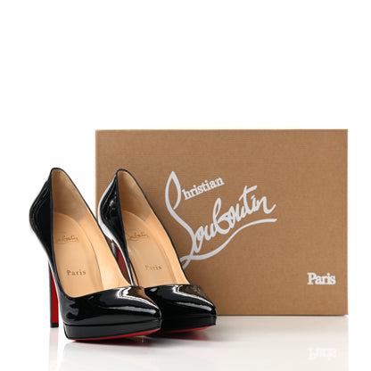 Christian Louboutin Patent Pigalle Plato 120 Pumps 36.5 Black 5 of 8