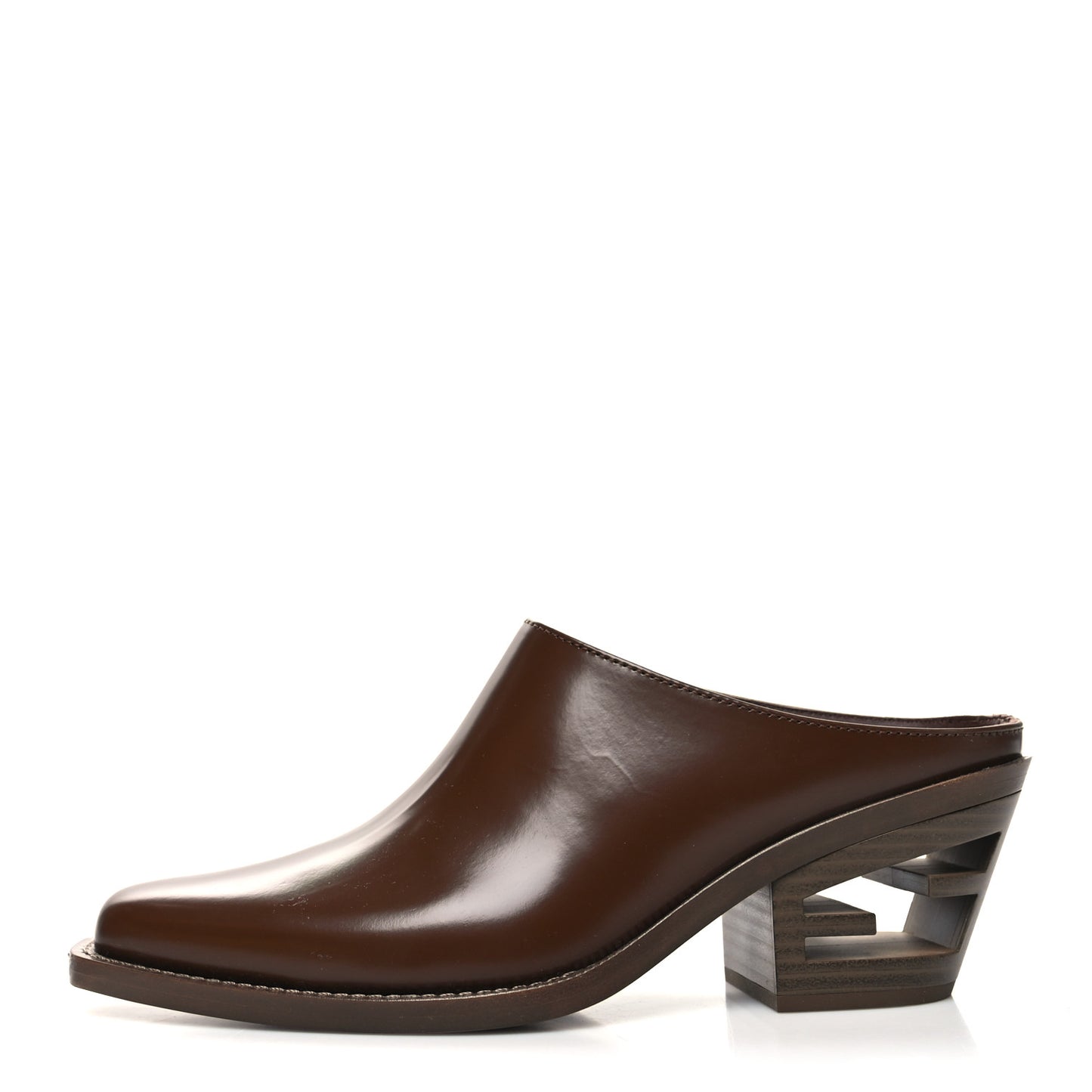 Vitello Abrasivato FF Cut Mules 37 Cuoio