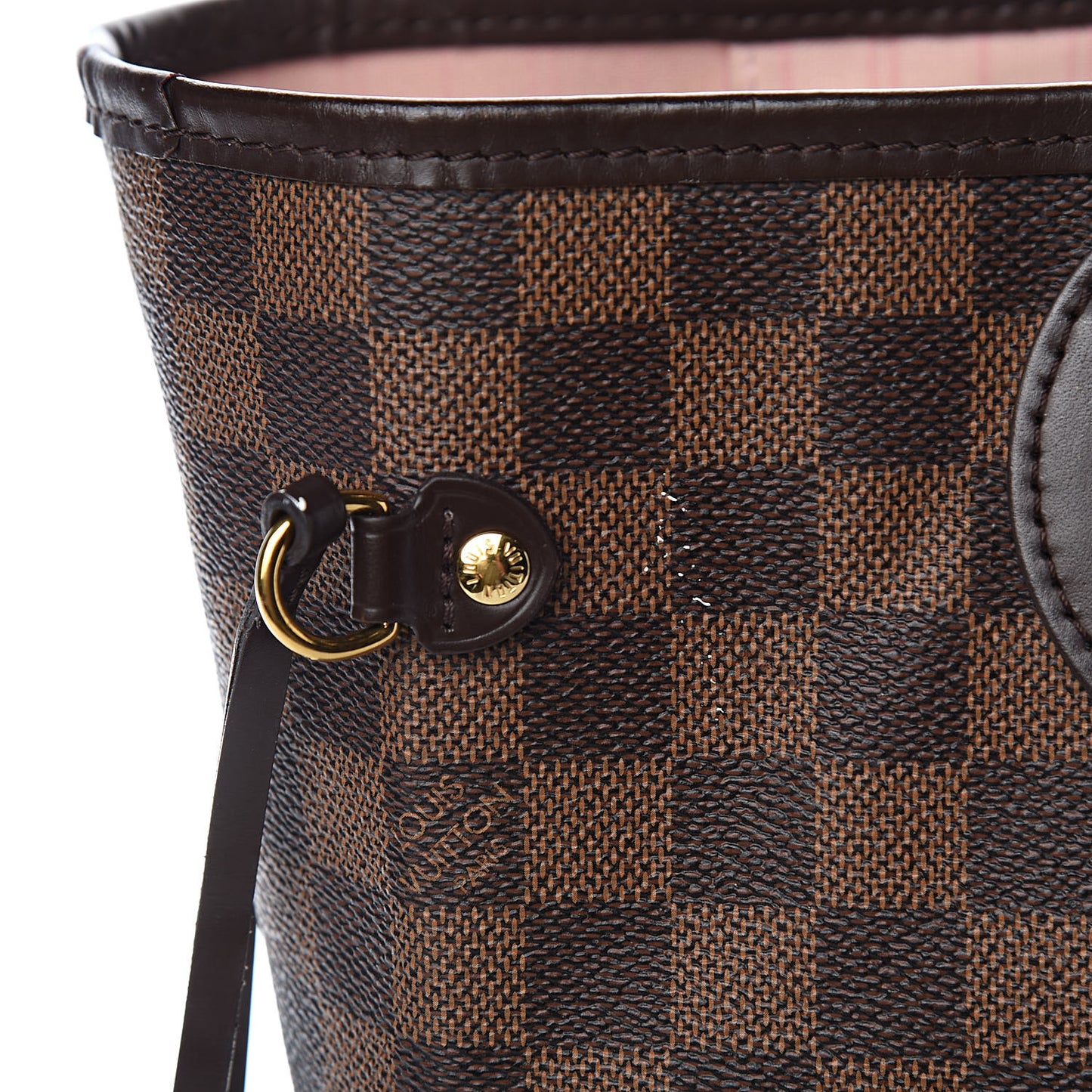 Damier Ebene Neo Neverfull MM Rose Ballerine