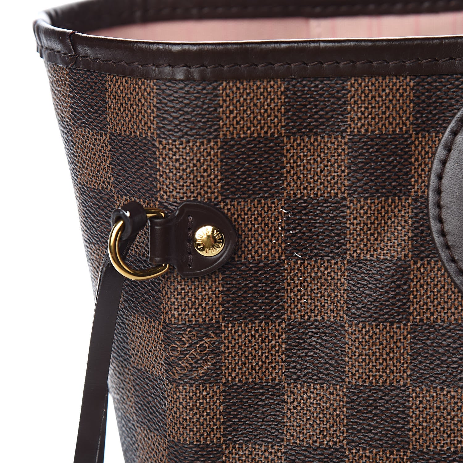 Louis Vuitton Damier Ebene Neo Neverfull MM Rose Ballerine 14 of 21