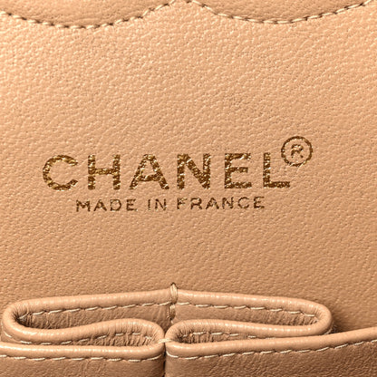 Chanel Lambskin Quilted Medium Double Flap Beige 5 of 7