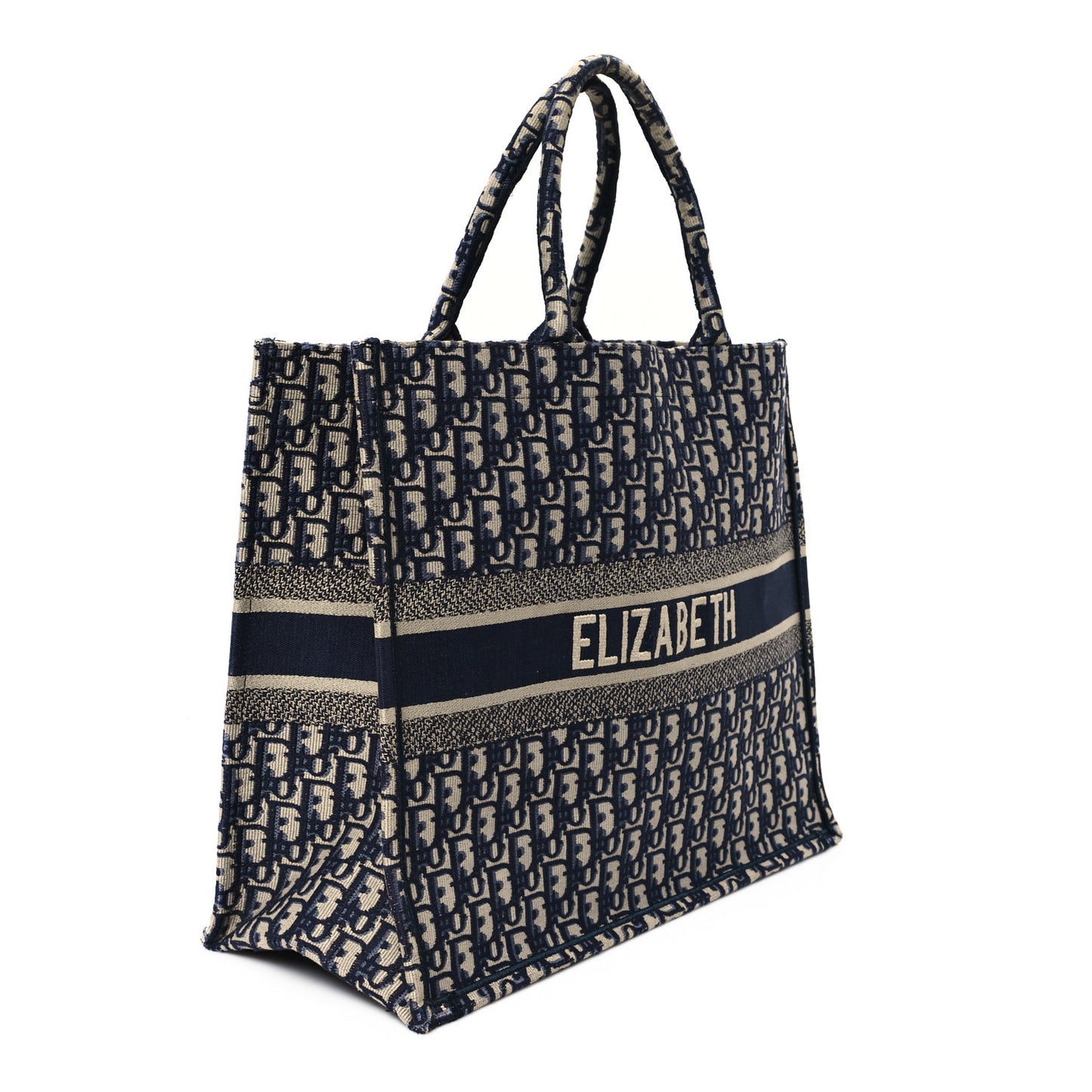 Oblique Large Book Tote Blue Multicolor