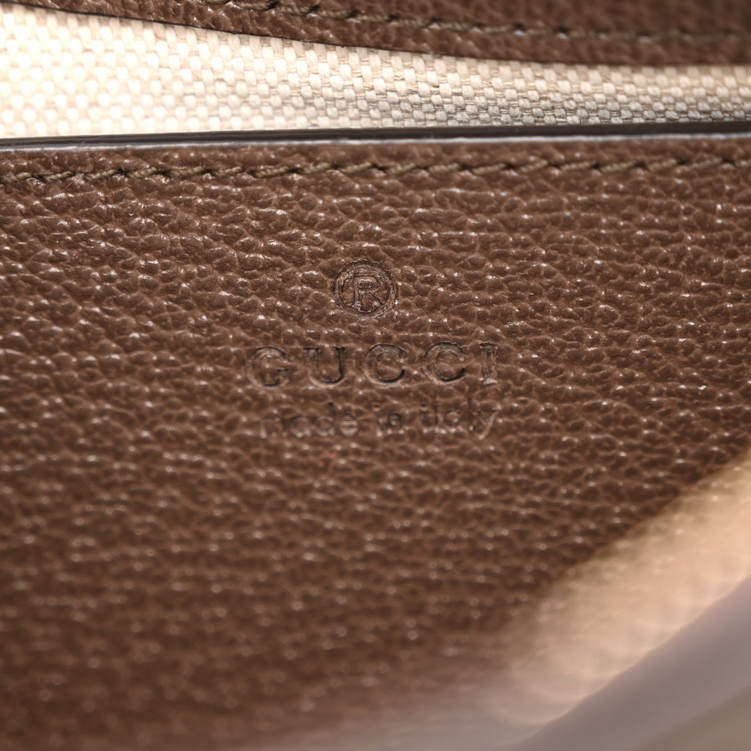 Gucci GG Supreme Monogram Textured Dollar Calfskin Web Small Ophidia GG Handbag Beige Ebony New Acero 6 of 10