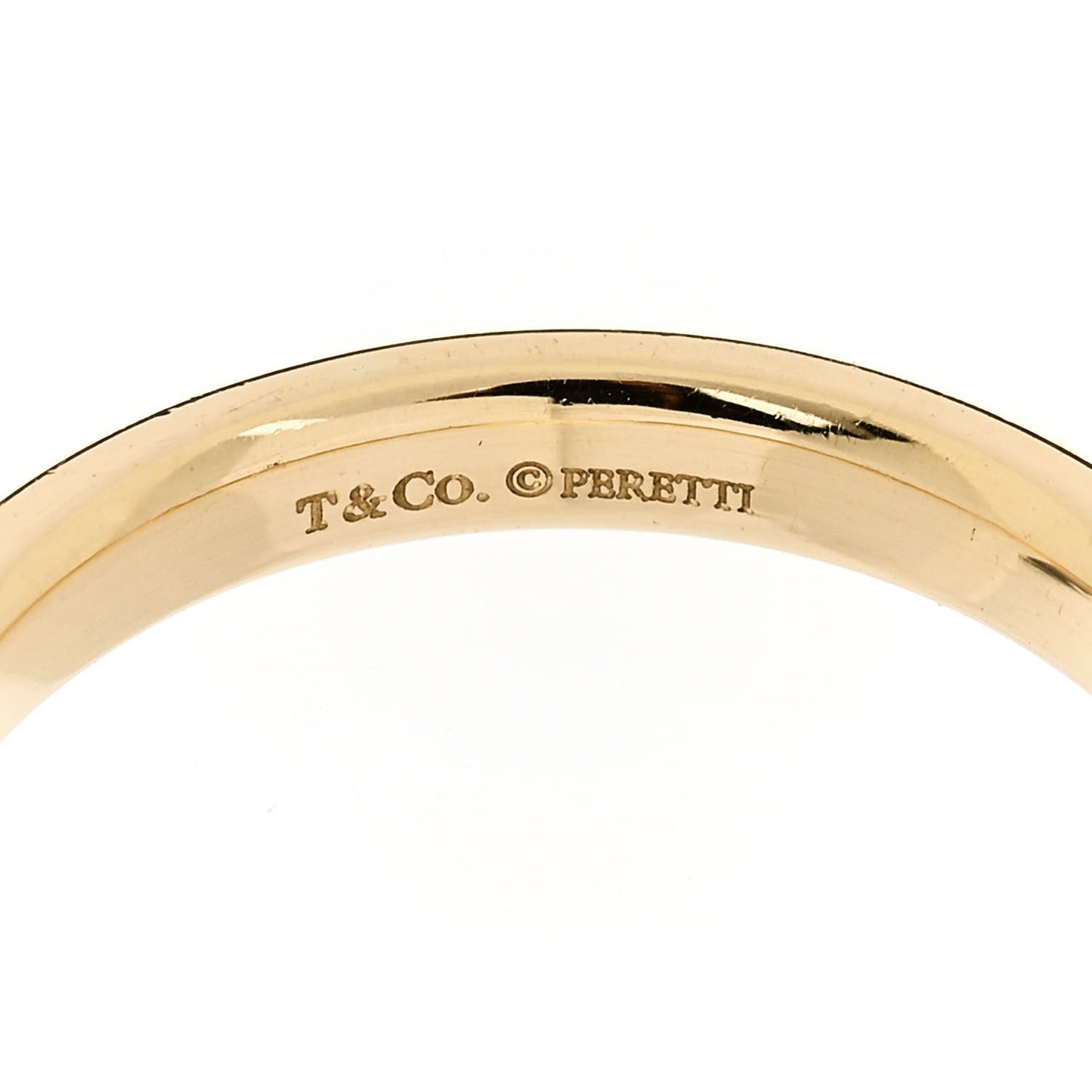 18K Yellow Gold Elsa Peretti Stacking Band Ring 52 6