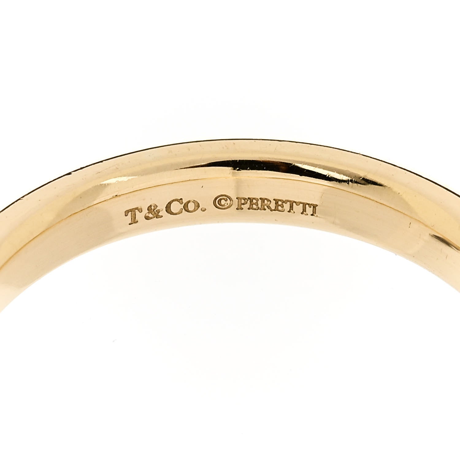 Tiffany 18K Yellow Gold Elsa Peretti Stacking Band Ring 52 6 5 of 5