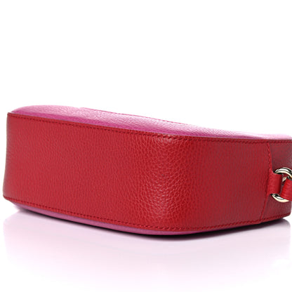 Gucci Dollar Calfskin Bi-Color Small Soho Disco Bag New Rosette Hibiscus Red 9 of 12