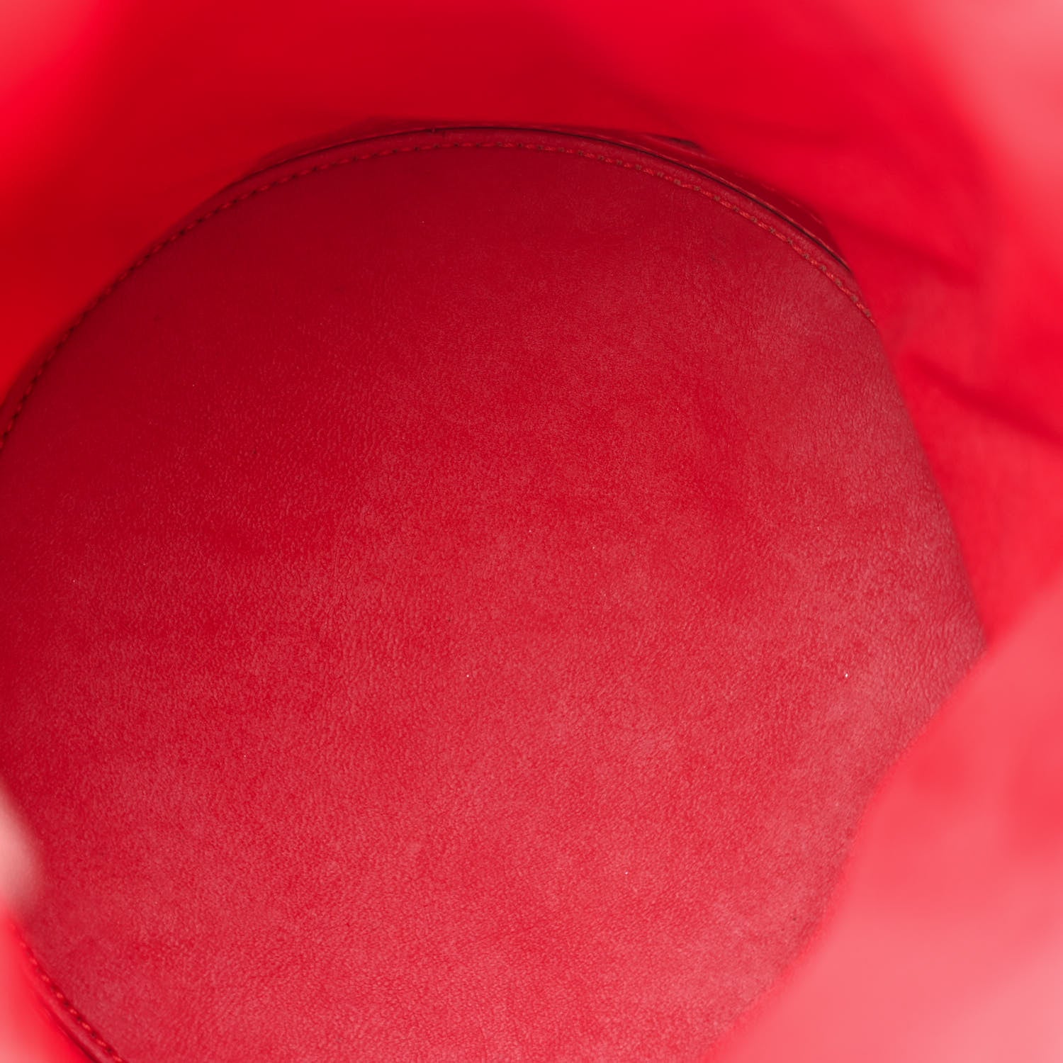 Christian Louboutin Suede Calfskin Fringe Marie Jane Bucket Red 5 of 13