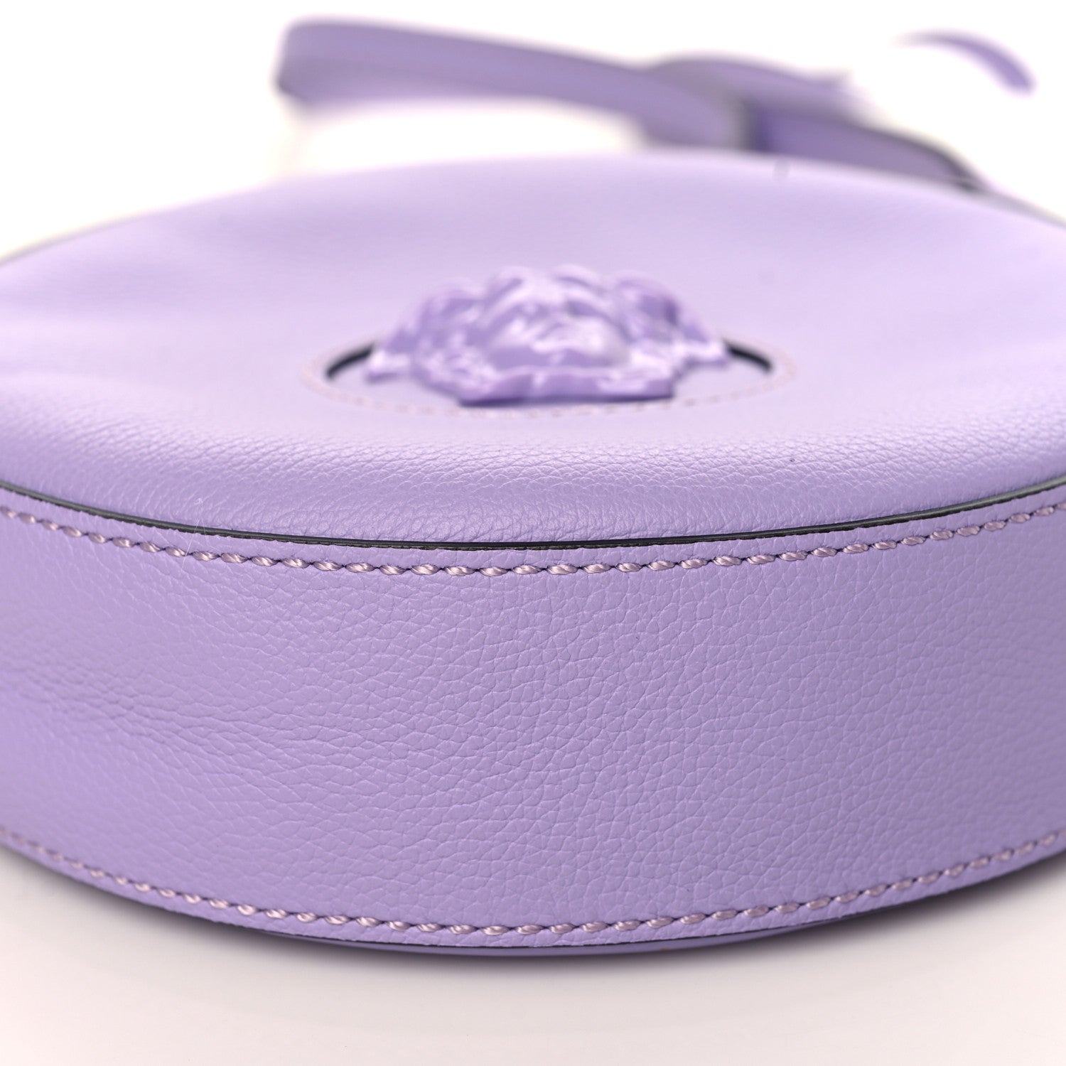 Versace Calfskin La Medusa Round Camera Bag Lilac 4 of 6