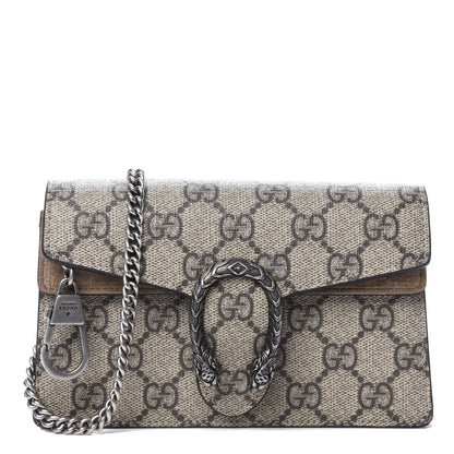 Gucci GG Supreme Monogram Super Mini Dionysus Shoulder Bag Taupe 3 of 10