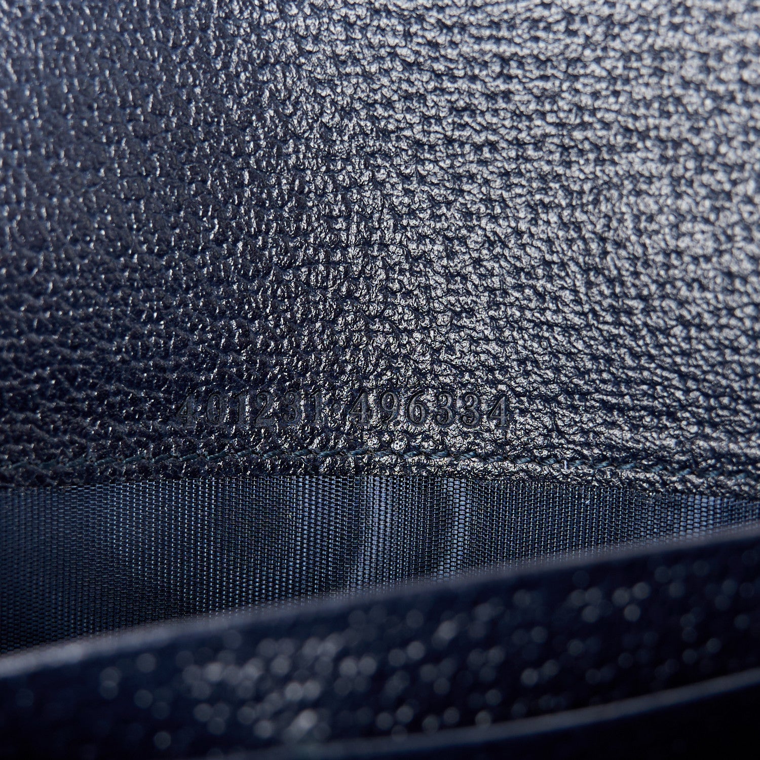 Gucci GG Supreme Monogram Textured Dollar Calfskin Mini Dionysus Chain Wallet Beige Blue 6 of 11