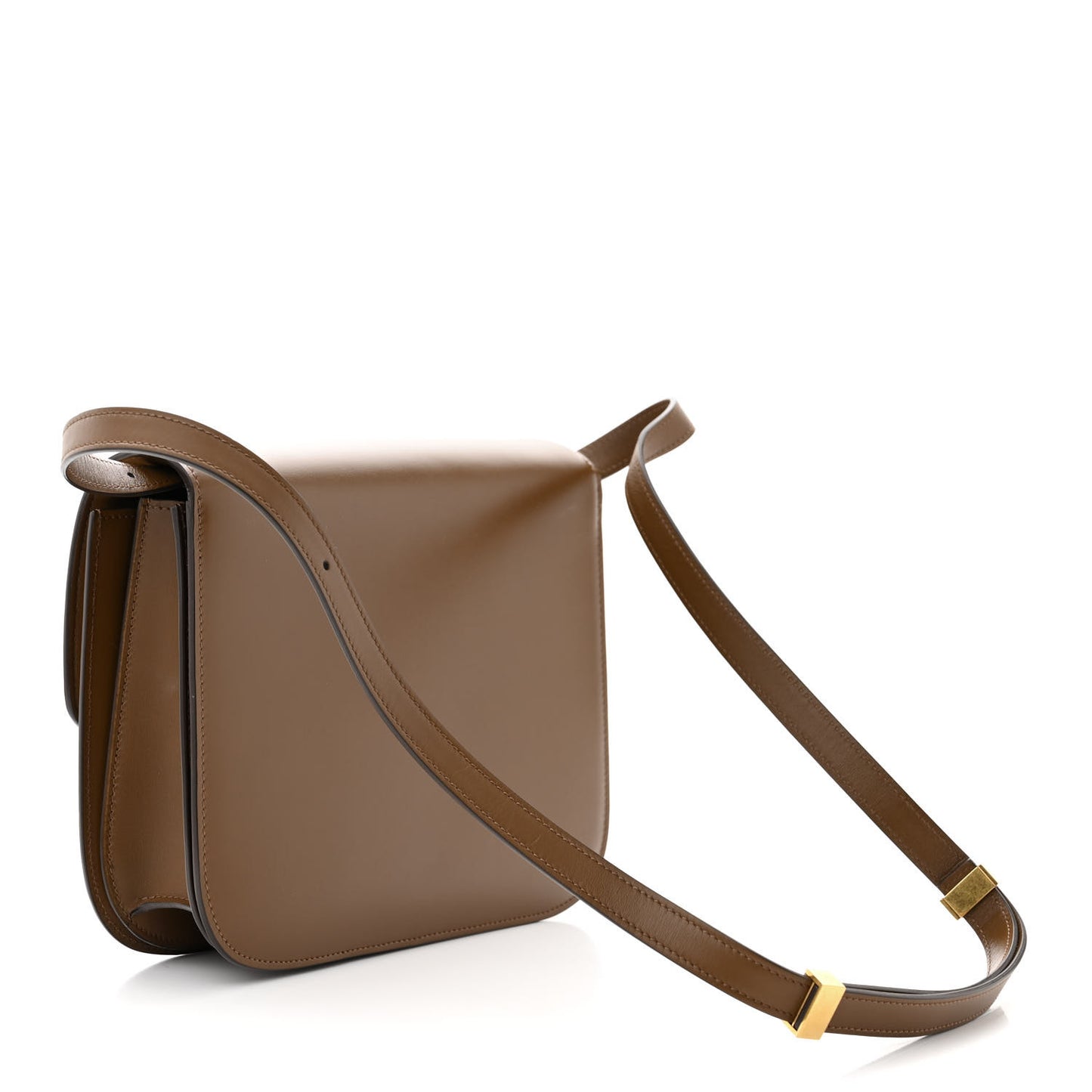 Box Calfskin Medium Classic Box Flap Bag Camel