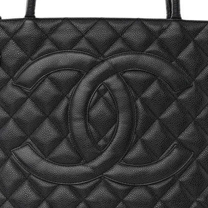 Chanel Caviar Quilted Medallion Tote Black 7 of 10