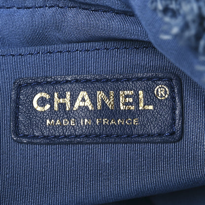 Chanel Denim Quilted Small Mood Bucket With Chain Blue Multicolor 6 of 10