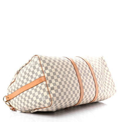 Louis Vuitton Damier Azur Keepall Bandouliere 55 4 of 28