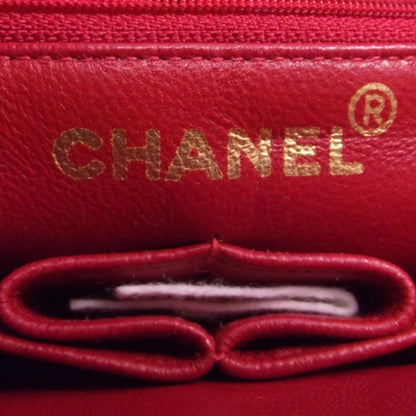 Chanel Vintage Lambskin Quilted Mini Flap Red 7 of 12
