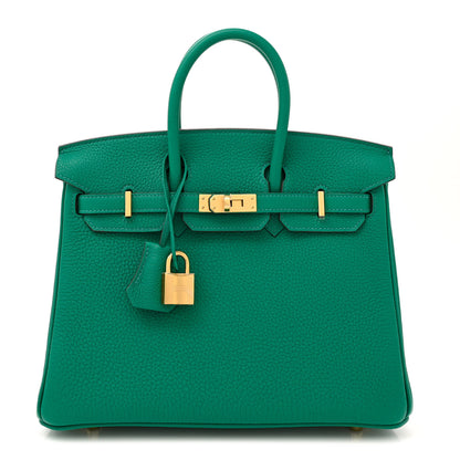 Hermes Togo Birkin 25 Vert Vertigo 1 of 11