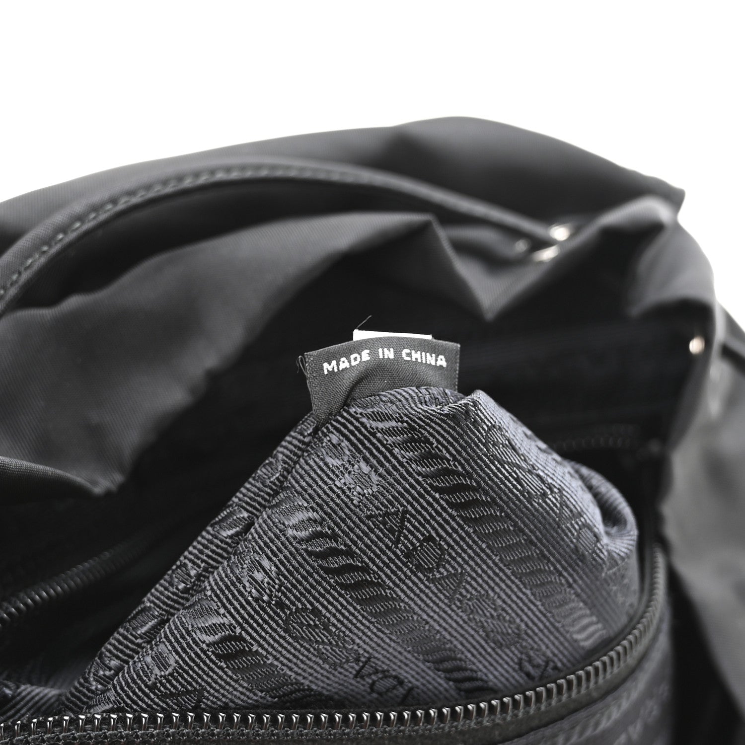 Prada Nylon Vela Medium Backpack Black 7 of 11