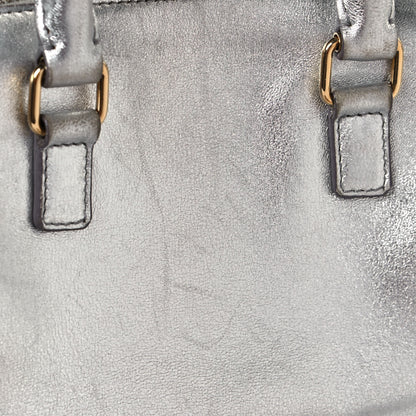 Saint Laurent Metallic Calfskin Classic Toy Duffle Silver 14 of 14