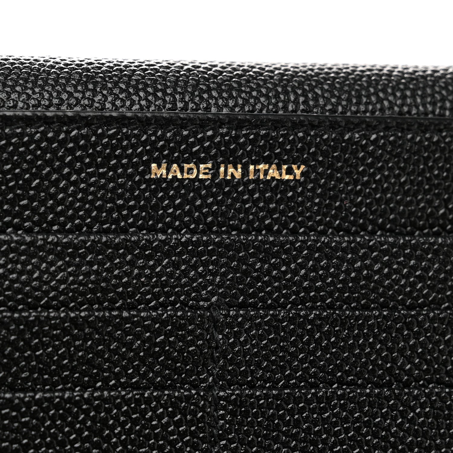 Saint Laurent Grain De Poudre Monogram Uptown Wallet Black 7 of 7