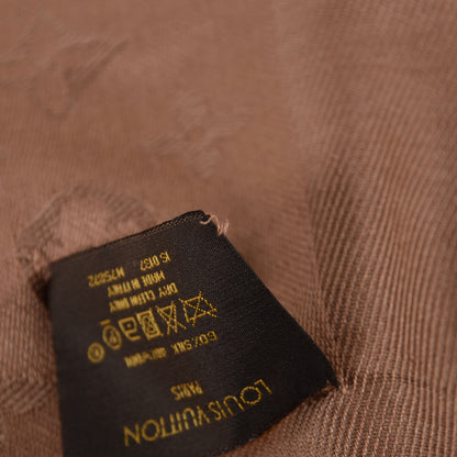 Louis Vuitton Silk Wool Monogram Shawl Dune 5 of 6